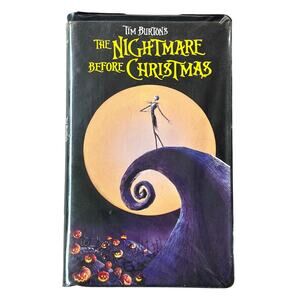 Tim Burton‘s the nightmare before Christmas VHS clamshell 90s vintage kid core